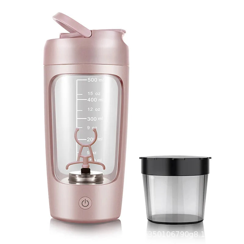 650ml Automatic Electric Protein Shaker – USB Rechargeable Mixing Bottle