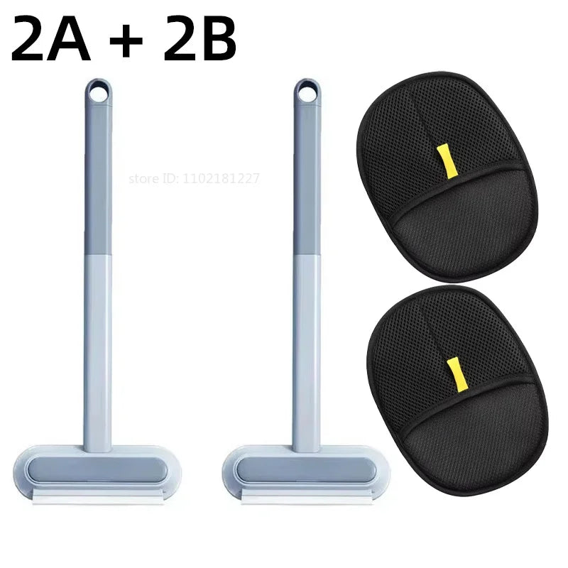 Reusable Double-Sided Pet Hair Removal Gloves – Grooming Tool for Dogs & Cats