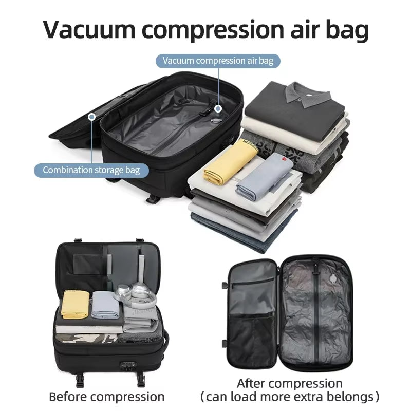 Vacuum Compression Travel Backpack – 17 Inch Laptop