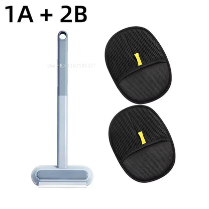 Reusable Double-Sided Pet Hair Removal Gloves – Grooming Tool for Dogs & Cats