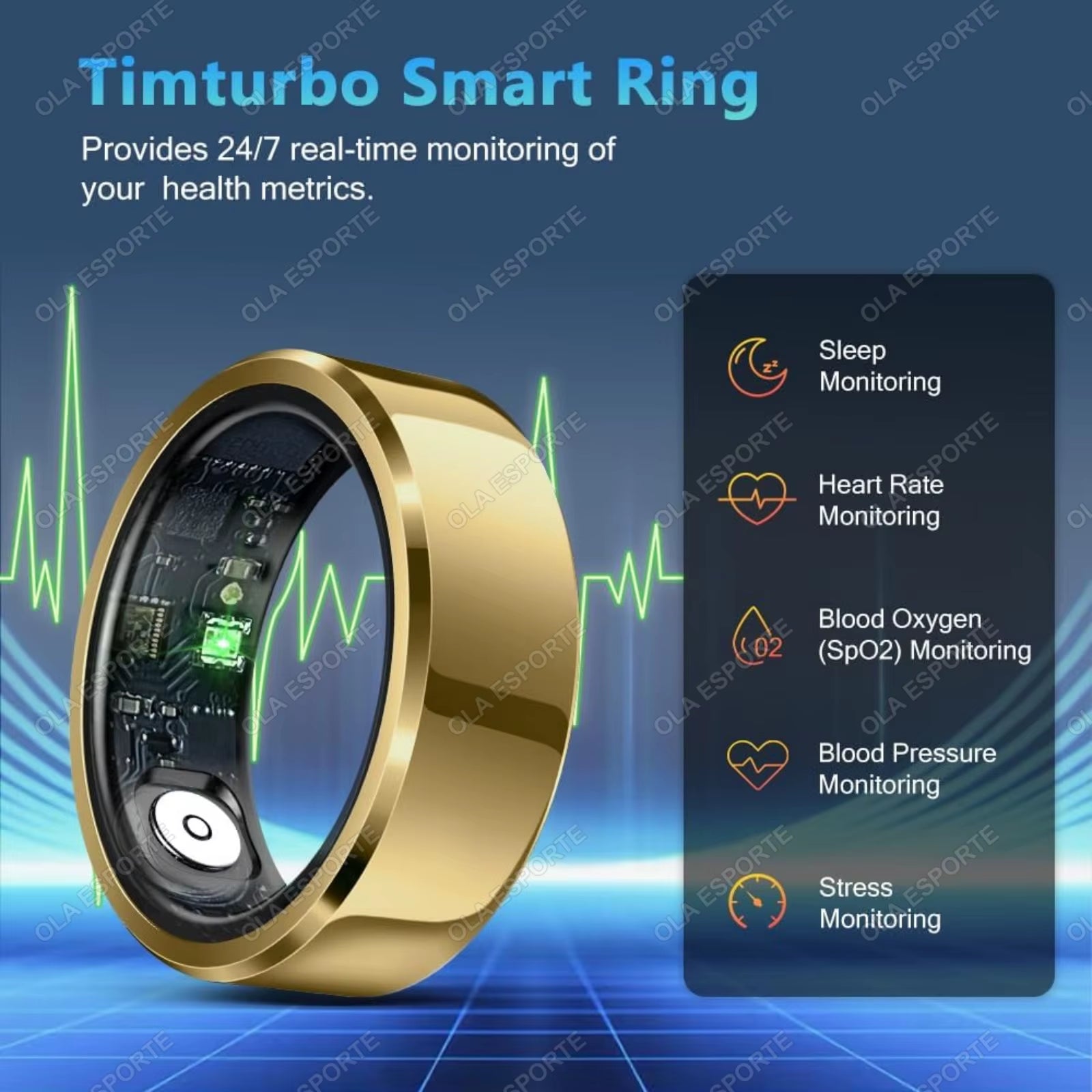 Smart Health Ring – Heart Rate & Sleep Monitoring