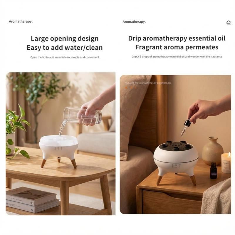 Jellyfish Aroma Diffuser – Multi-Spray Desktop Humidifier with Colorful Light & Remote