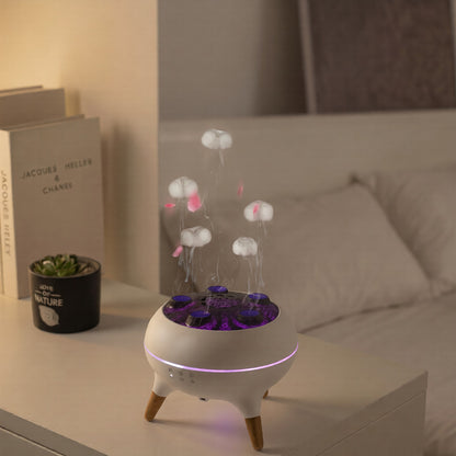 Jellyfish Aroma Diffuser – Multi-Spray Desktop Humidifier with Colorful Light & Remote