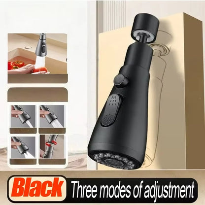 Universal 360° Rotating Kitchen Faucet Aerator – Splash Filter & Extender