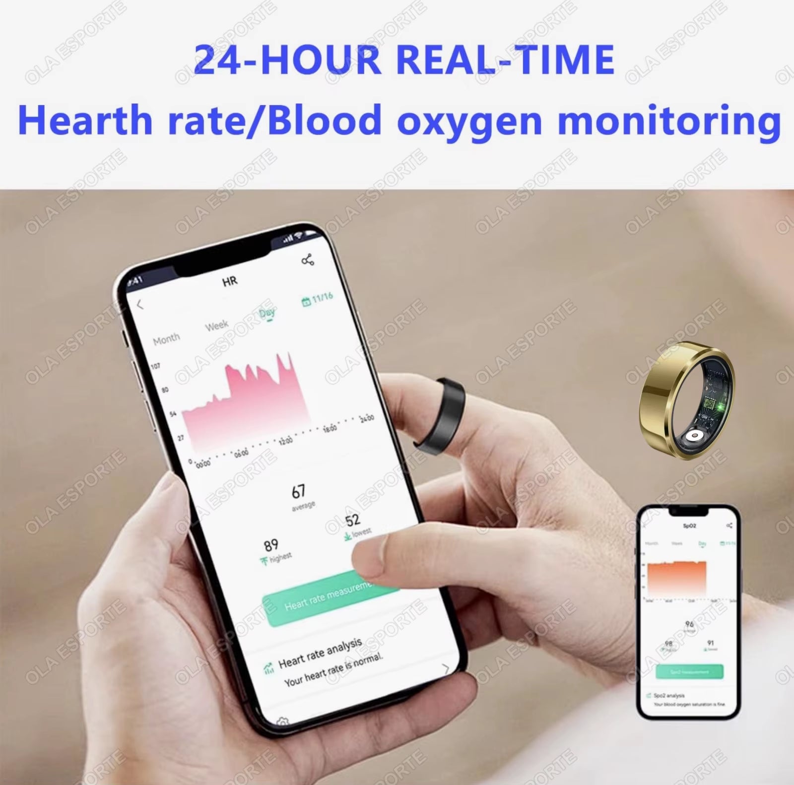 Smart Health Ring – Heart Rate & Sleep Monitoring