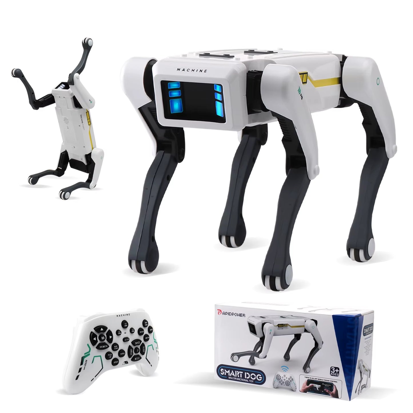 Intelligent AI RC Robot Dog – Voice, APP Control, Singing & Dancing