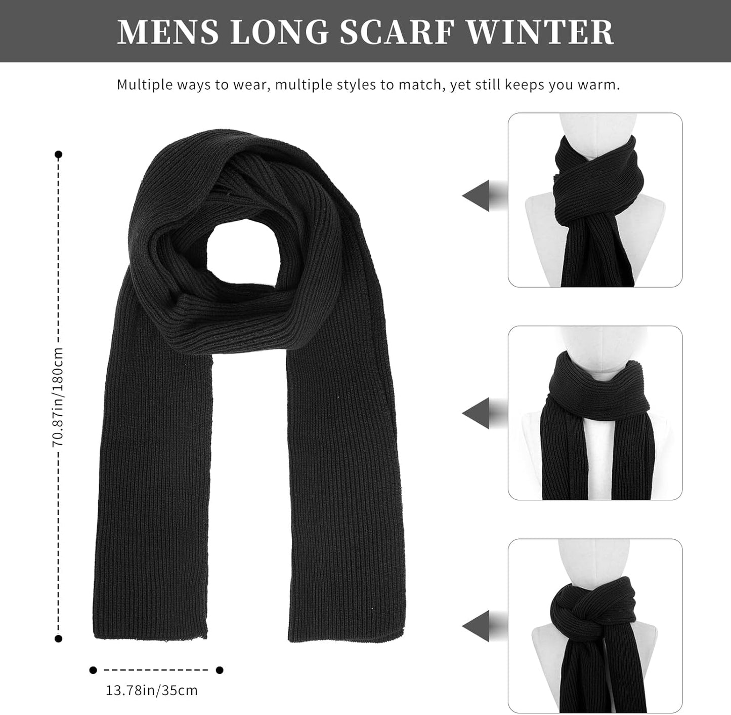 Winter Beanie, Scarf & Touchscreen Gloves Set – Fleece Lined