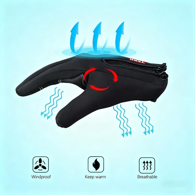 Outdoor Winter Touchscreen Gloves – Windproof Full-Finger for Sports & Travel