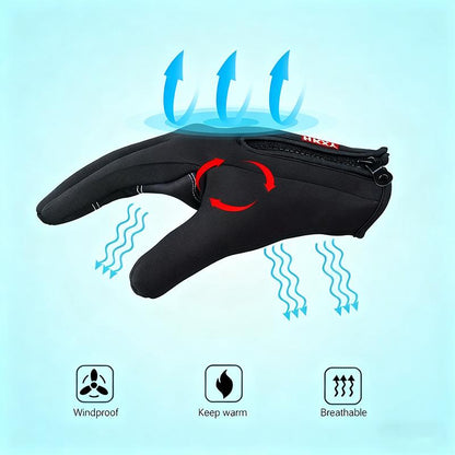 Outdoor Winter Touchscreen Gloves – Windproof Full-Finger for Sports & Travel