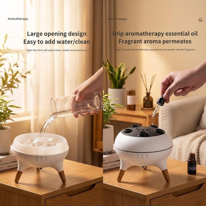 Jellyfish Aroma Diffuser – Multi-Spray Desktop Humidifier with Colorful Light & Remote