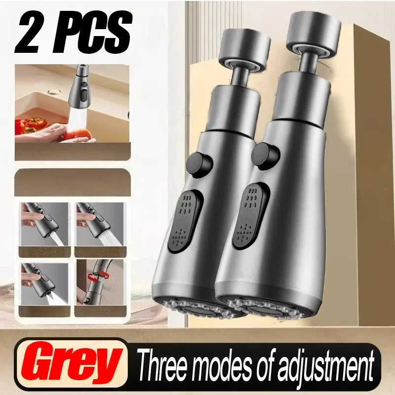 Universal 360° Rotating Kitchen Faucet Aerator – Splash Filter & Extender