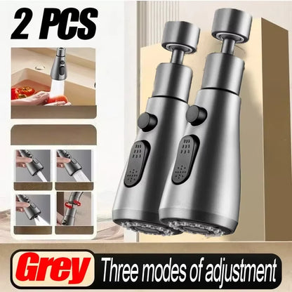 Universal 360° Rotating Kitchen Faucet Aerator – Splash Filter & Extender