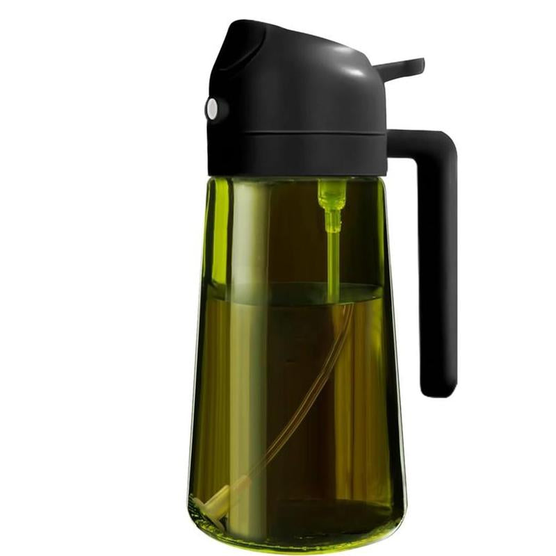 2-in-1 Oil Sprayer Bottle – 16oz Dark Glass
