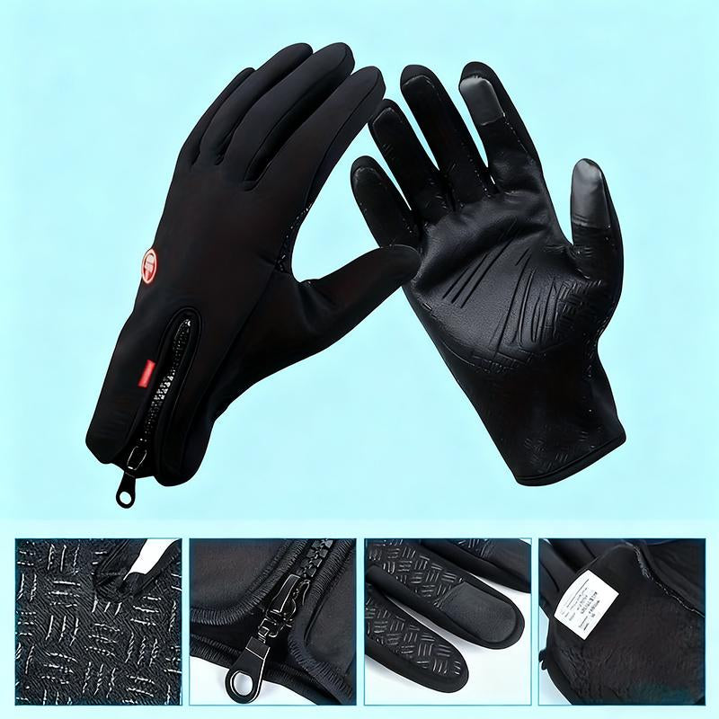 Outdoor Winter Touchscreen Gloves – Windproof Full-Finger for Sports & Travel