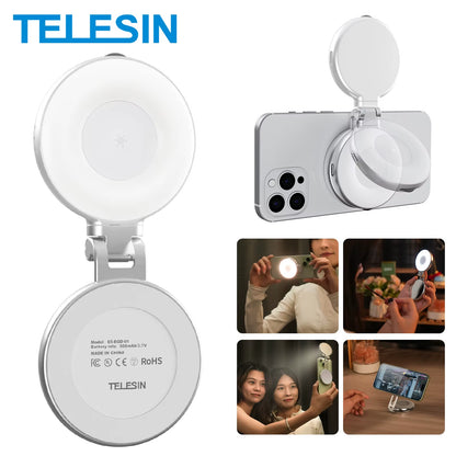 Magnetic Mini Selfie Light – 3 Modes Adjustable Brightness