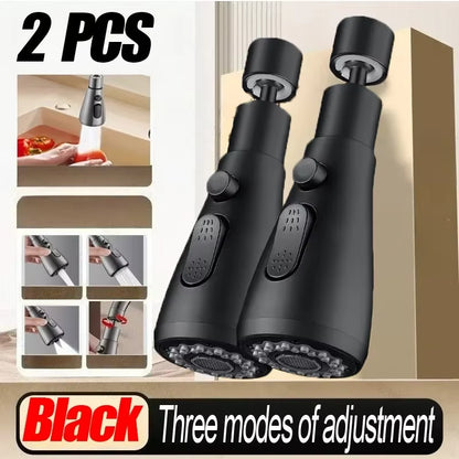 Universal 360° Rotating Kitchen Faucet Aerator – Splash Filter & Extender